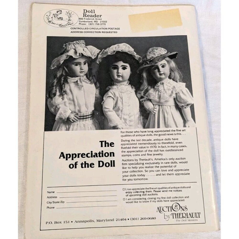 1981 Doll Reader Magazine Collectors Guide Miniatures 80s Clowns Lot Of 4 Vtg - Picture 7 of 16